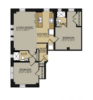 2 Bed / 2 Bath / 858 sq ft / Deposit: $1,595 / Contact Us for Pricing as there are several unique styles.