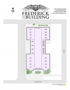 Frederick Building site map